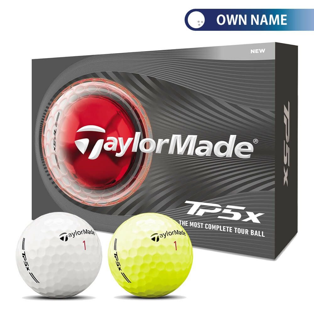 オウンネーム専用 テーラーメイド TP5x 2026年モデル ゴルフボール 1ダース（12球入り）