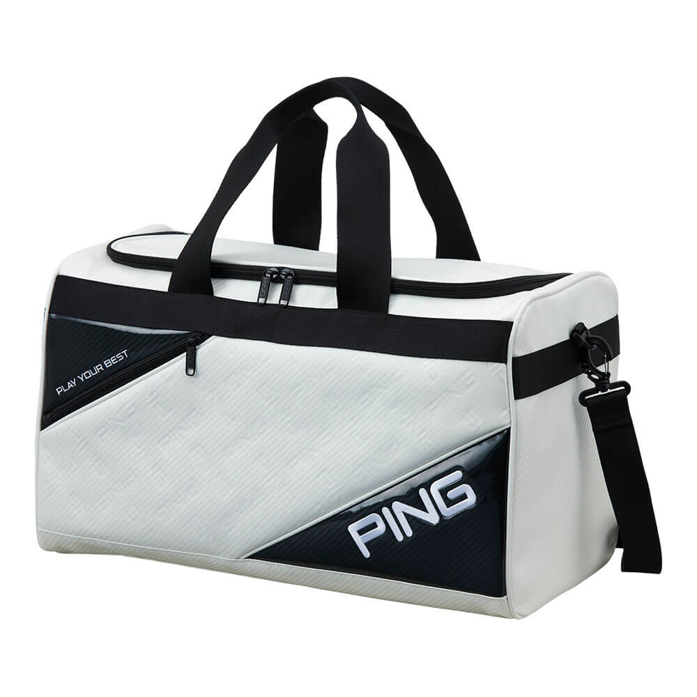 ピン PING エンボス ボストンバッグ GB-U2516 38573-01 WHITE