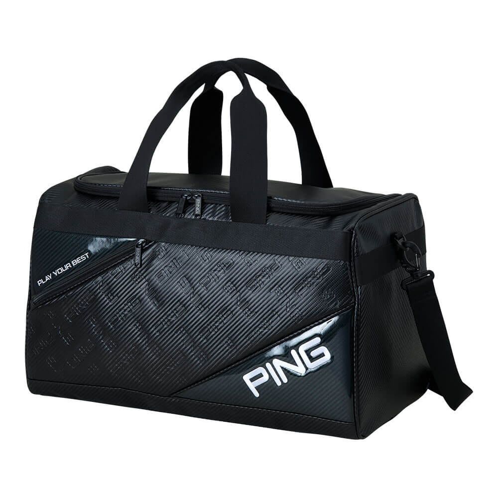 ピン PING エンボス ボストンバッグ GB-U2516 38573-02 BLACK