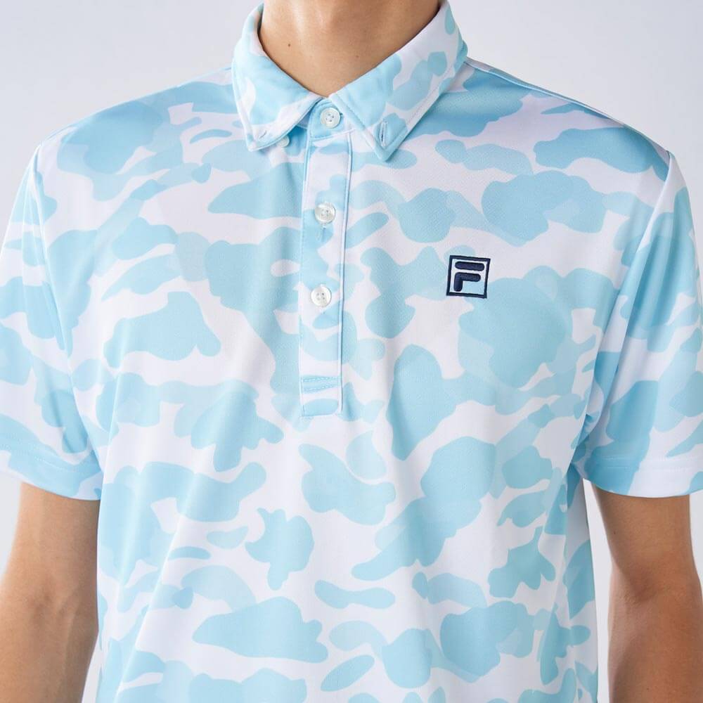 フィラ FILA　メンズ カモフラージュ柄 半袖 ポロシャツ 744-677Y　2025年モデル 詳細5