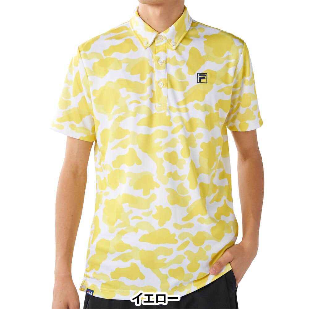 フィラ FILA　メンズ カモフラージュ柄 半袖 ポロシャツ 744-677Y　2025年モデル 詳細13