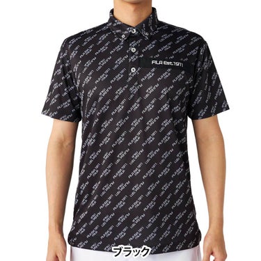 フィラ FILA　メンズ 総柄 半袖 ポロシャツ 744-680Y　2025年モデル 詳細5