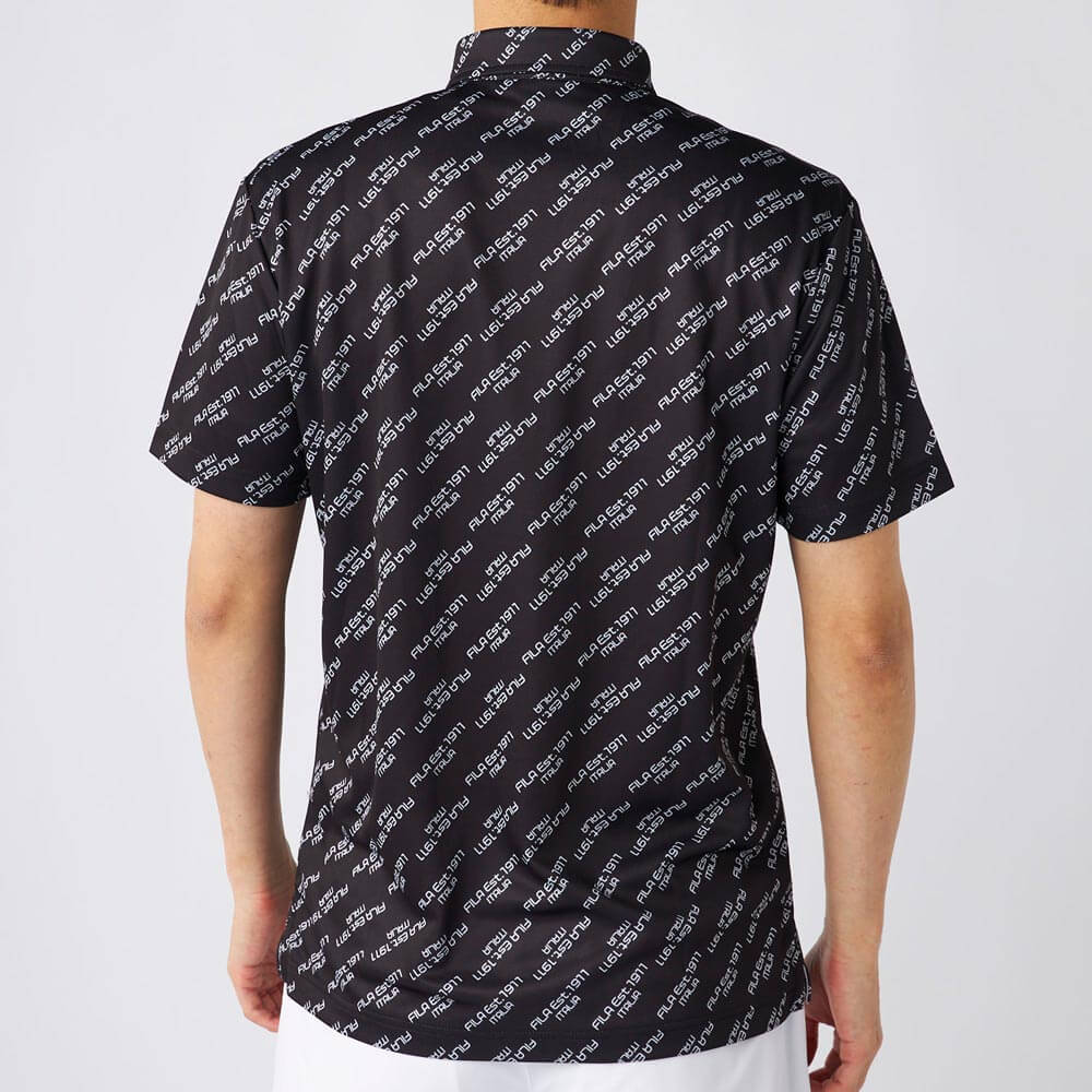 フィラ FILA　メンズ 総柄 半袖 ポロシャツ 744-680Y　2025年モデル 詳細6