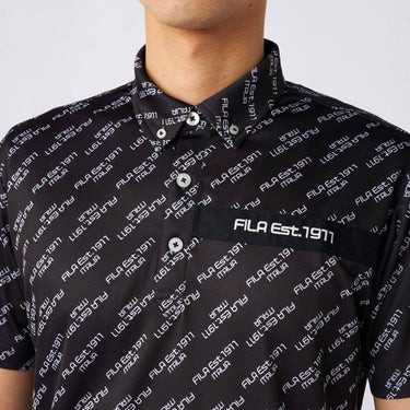 フィラ FILA　メンズ 総柄 半袖 ポロシャツ 744-680Y　2025年モデル 詳細8