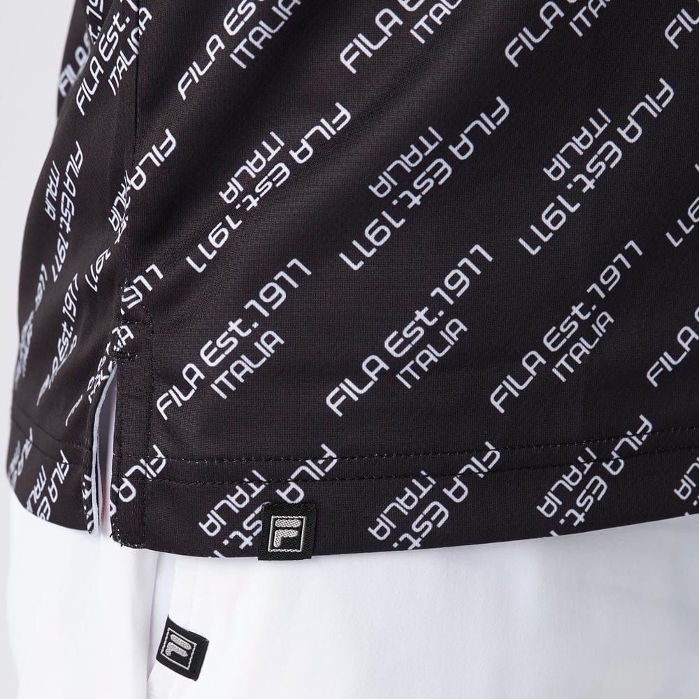 フィラ FILA　メンズ 総柄 半袖 ポロシャツ 744-680Y　2025年モデル 詳細9