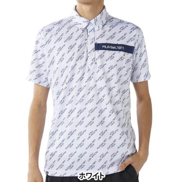 フィラ FILA　メンズ 総柄 半袖 ポロシャツ 744-680Y　2025年モデル 詳細10