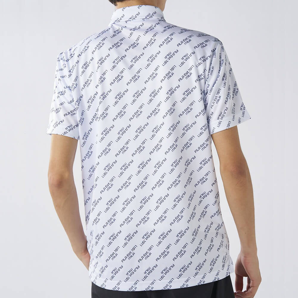 フィラ FILA　メンズ 総柄 半袖 ポロシャツ 744-680Y　2025年モデル 詳細11