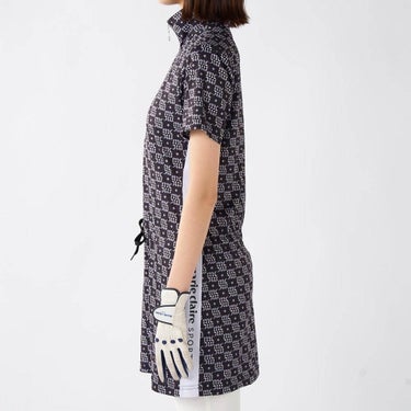 マリクレール marie claire　レディース モノグラム柄 ハーフジップ 半袖 チュニック 715-451　2025年モデル 詳細4