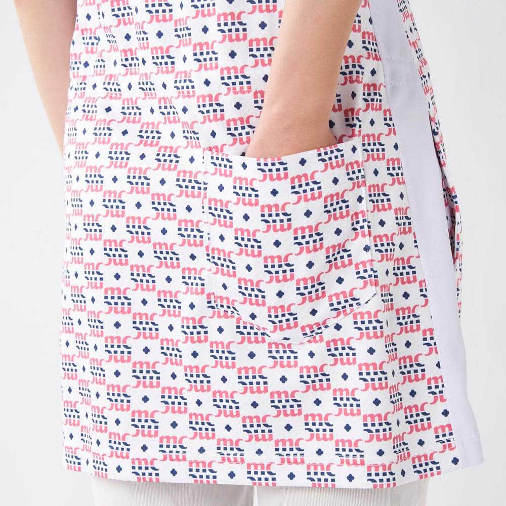 マリクレール marie claire　レディース モノグラム柄 ハーフジップ 半袖 チュニック 715-451　2025年モデル 詳細13