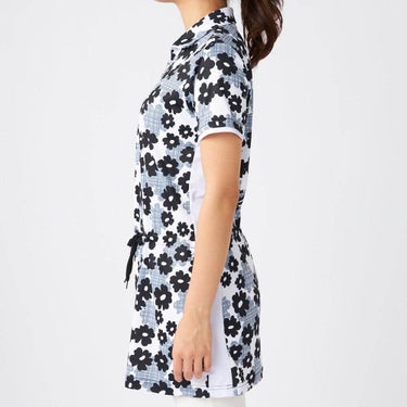 マリクレール marie claire　レディース 花柄 ハーフジップ 半袖 チュニック 715-452　2025年モデル 詳細4