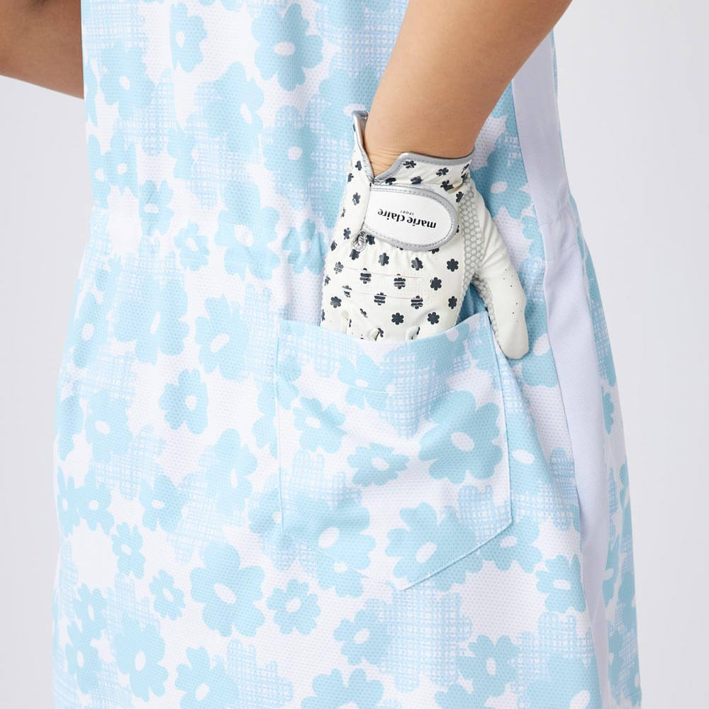 マリクレール marie claire　レディース 花柄 ハーフジップ 半袖 チュニック 715-452　2025年モデル 詳細11