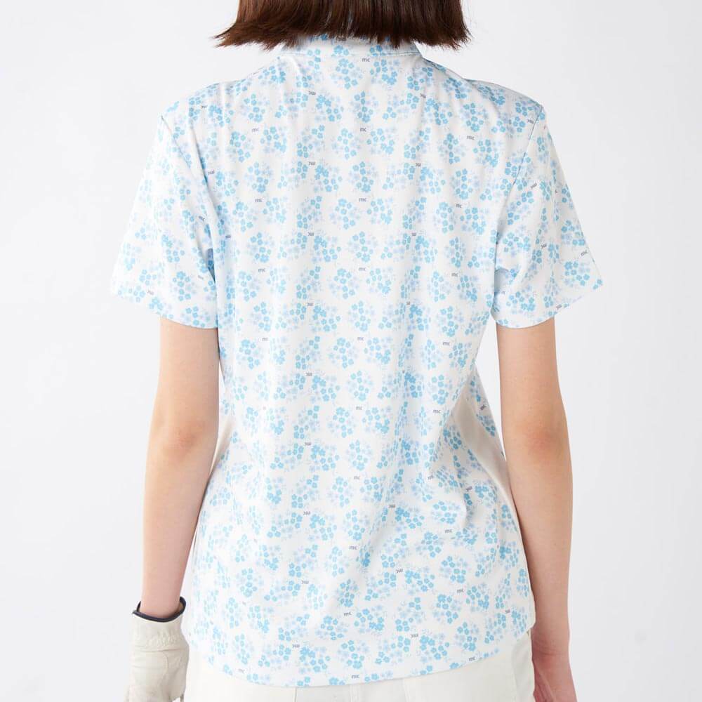 マリクレール marie claire　レディース 小花柄 半袖 ハーフジップ シャツ 715-658　2025年モデル 詳細7