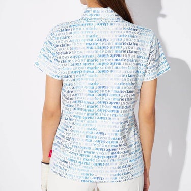 マリクレール marie claire　レディース グラデーションロゴ 半袖 ポロシャツ 715-660　2025年モデル 詳細3