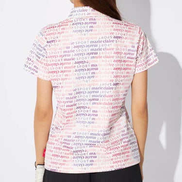 マリクレール marie claire　レディース グラデーションロゴ 半袖 ポロシャツ 715-660　2025年モデル 詳細6