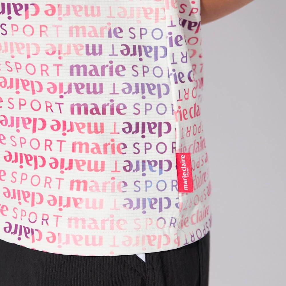 マリクレール marie claire　レディース グラデーションロゴ 半袖 ポロシャツ 715-660　2025年モデル 詳細9