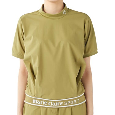 マリクレール marie claire　レディース 撥水 8WAYストレッチ 半袖 プルオーバー 715-656 カーキ　2025年モデル カーキ 詳細1