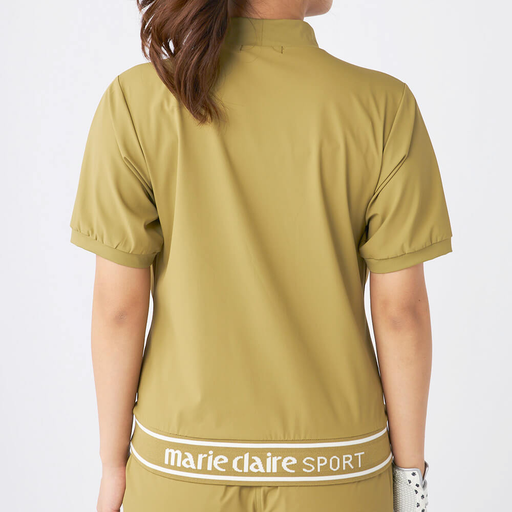 マリクレール marie claire　レディース 撥水 8WAYストレッチ 半袖 プルオーバー 715-656 カーキ　2025年モデル カーキ 詳細2