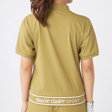 マリクレール marie claire　レディース 撥水 8WAYストレッチ 半袖 プルオーバー 715-656 カーキ　2025年モデル カーキ 詳細2