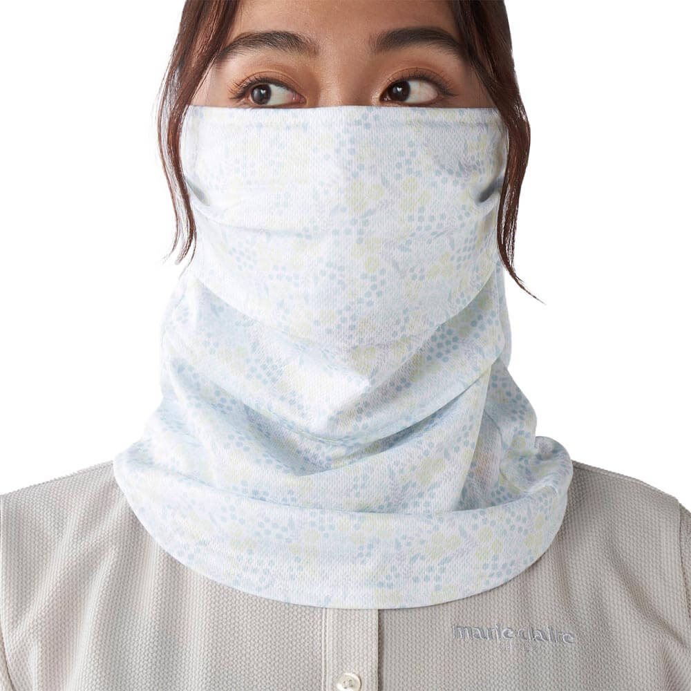 マリクレール marie claire　レディース 小花柄 フェイスカバー 715-961 WT ホワイト　2025年モデル ホワイト 詳細1