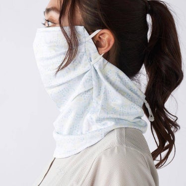 マリクレール marie claire　レディース 小花柄 フェイスカバー 715-961 WT ホワイト　2025年モデル ホワイト 詳細2