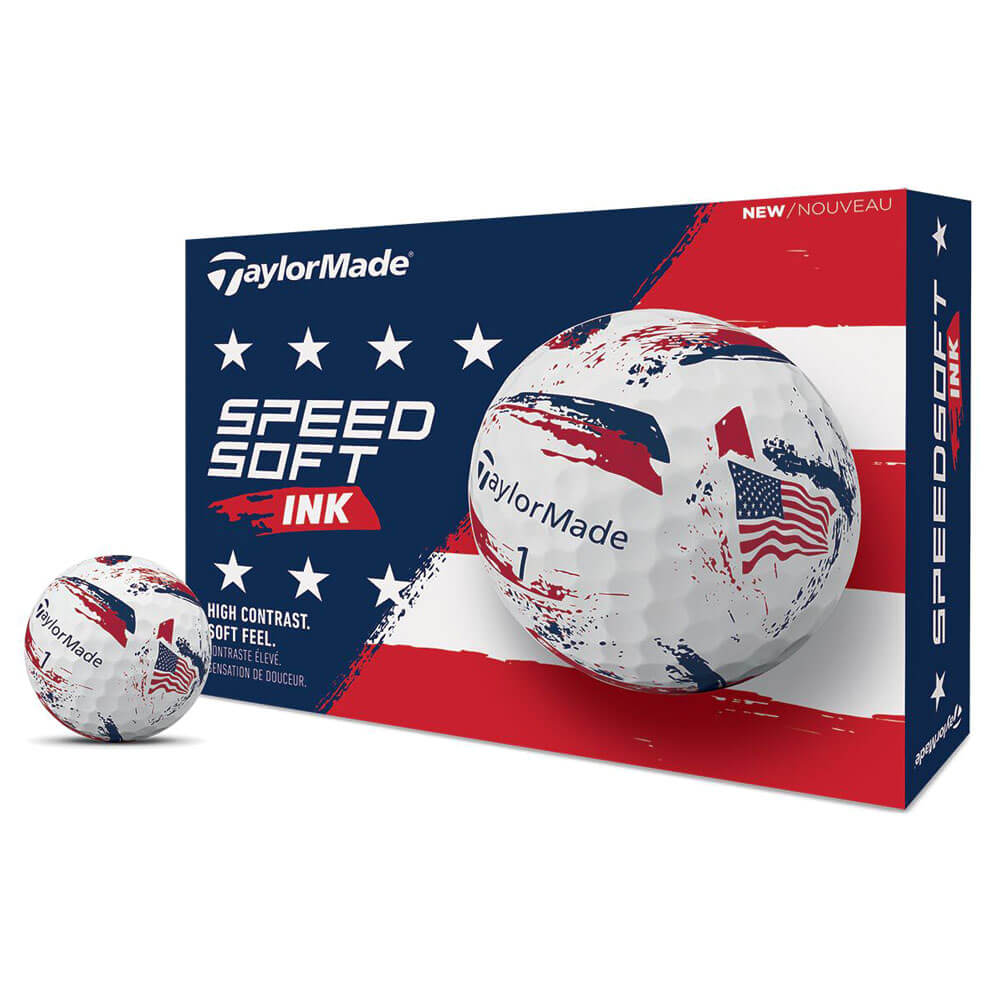 テーラーメイド SPEED SOFT INK 2026年モデル ゴルフボール 1ダース（12球入り） USA