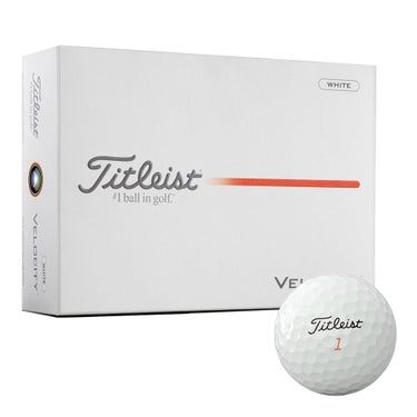 タイトリスト　VELOCITY ベロシティ 2026年モデル　ゴルフボール　1ダース（12球入り）　ホワイト ホワイト 詳細1