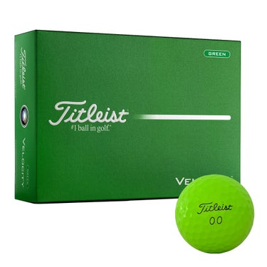 タイトリスト　VELOCITY ベロシティ 2026年モデル　ゴルフボール　1ダース（12球入り）　グリーン グリーン 詳細1