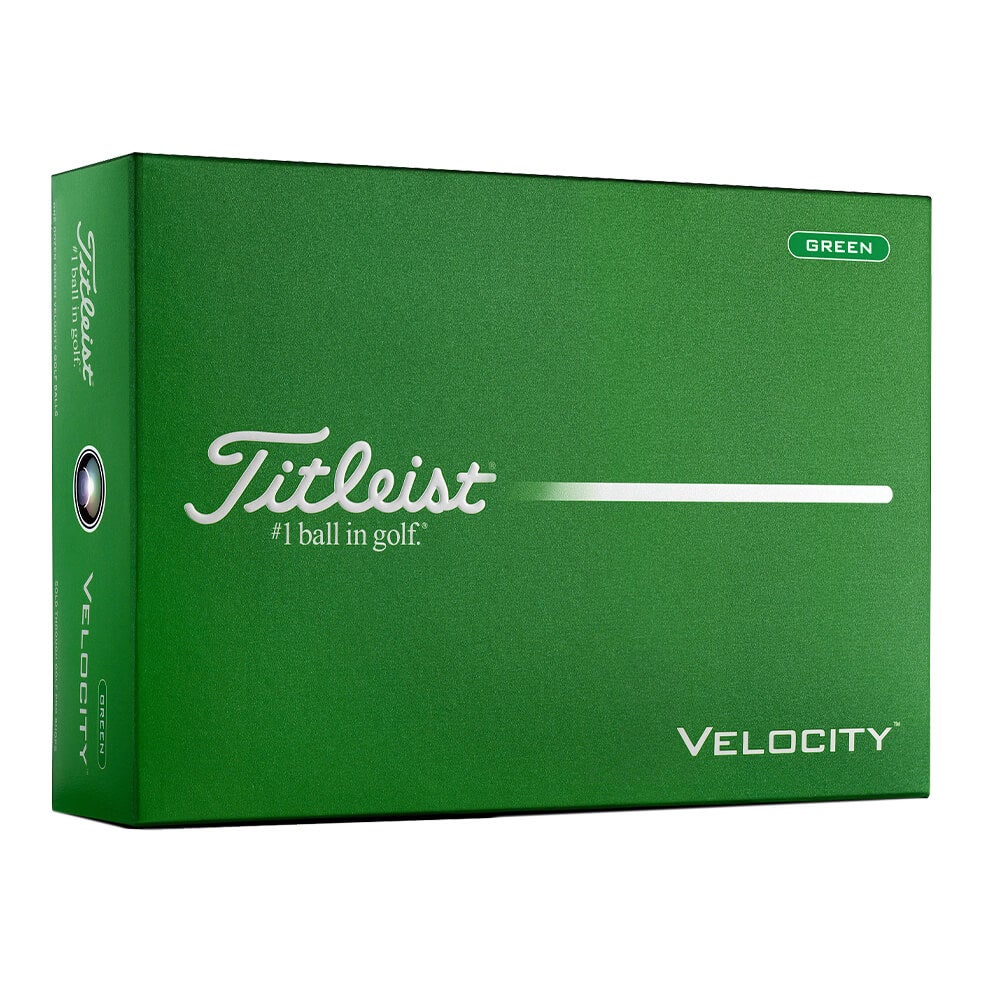 タイトリスト　VELOCITY ベロシティ 2026年モデル　ゴルフボール　1ダース（12球入り）　グリーン グリーン 詳細4