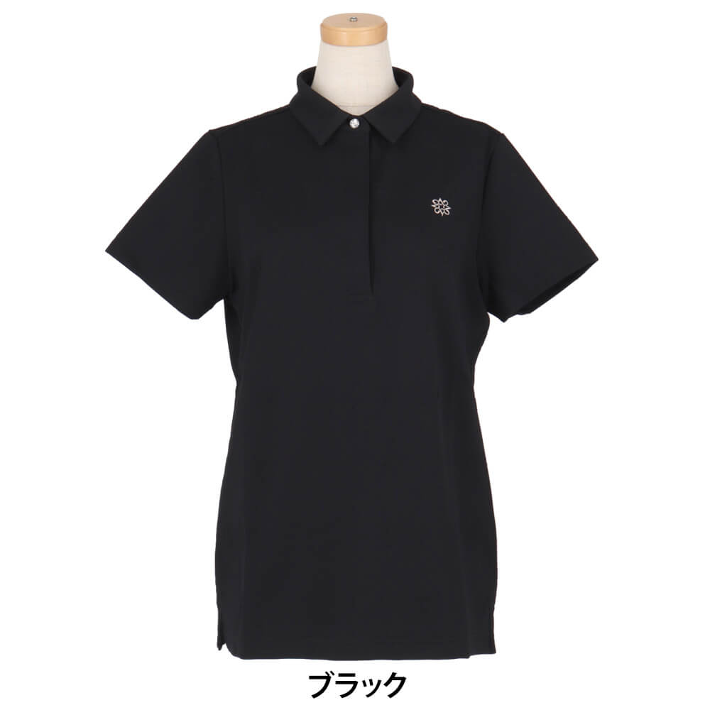 セントアンドリュース StANDREWS　レディース ふくれジャガードロゴ 半袖 ポロシャツ 043-5160252　2025年モデル 詳細2