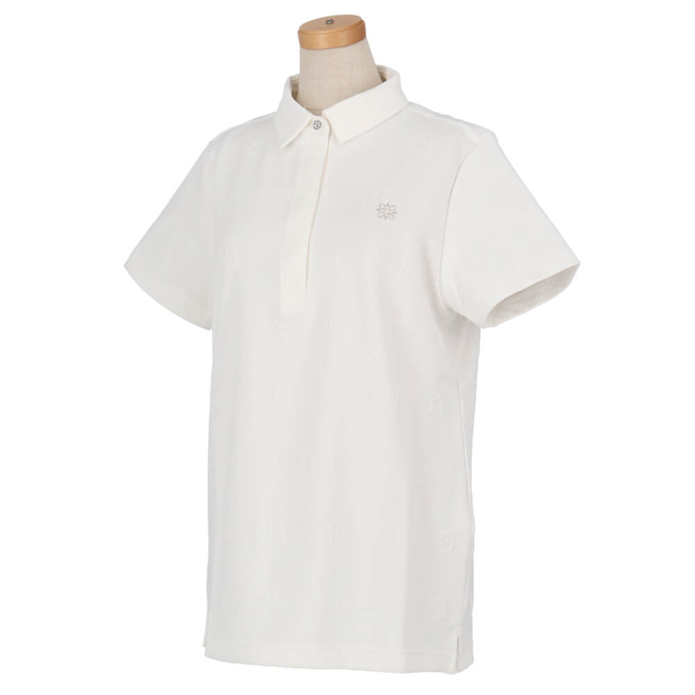 セントアンドリュース StANDREWS　レディース ふくれジャガードロゴ 半袖 ポロシャツ 043-5160252　2025年モデル 詳細11