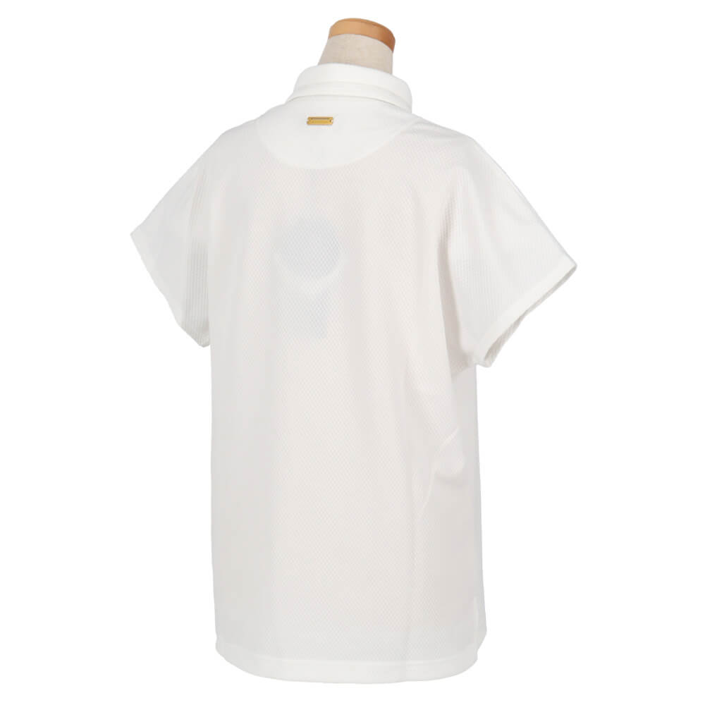 セントアンドリュース StANDREWS　レディース デルタ格子ジャガード 半袖 ポロシャツ 043-5160552　2025年モデル 詳細3