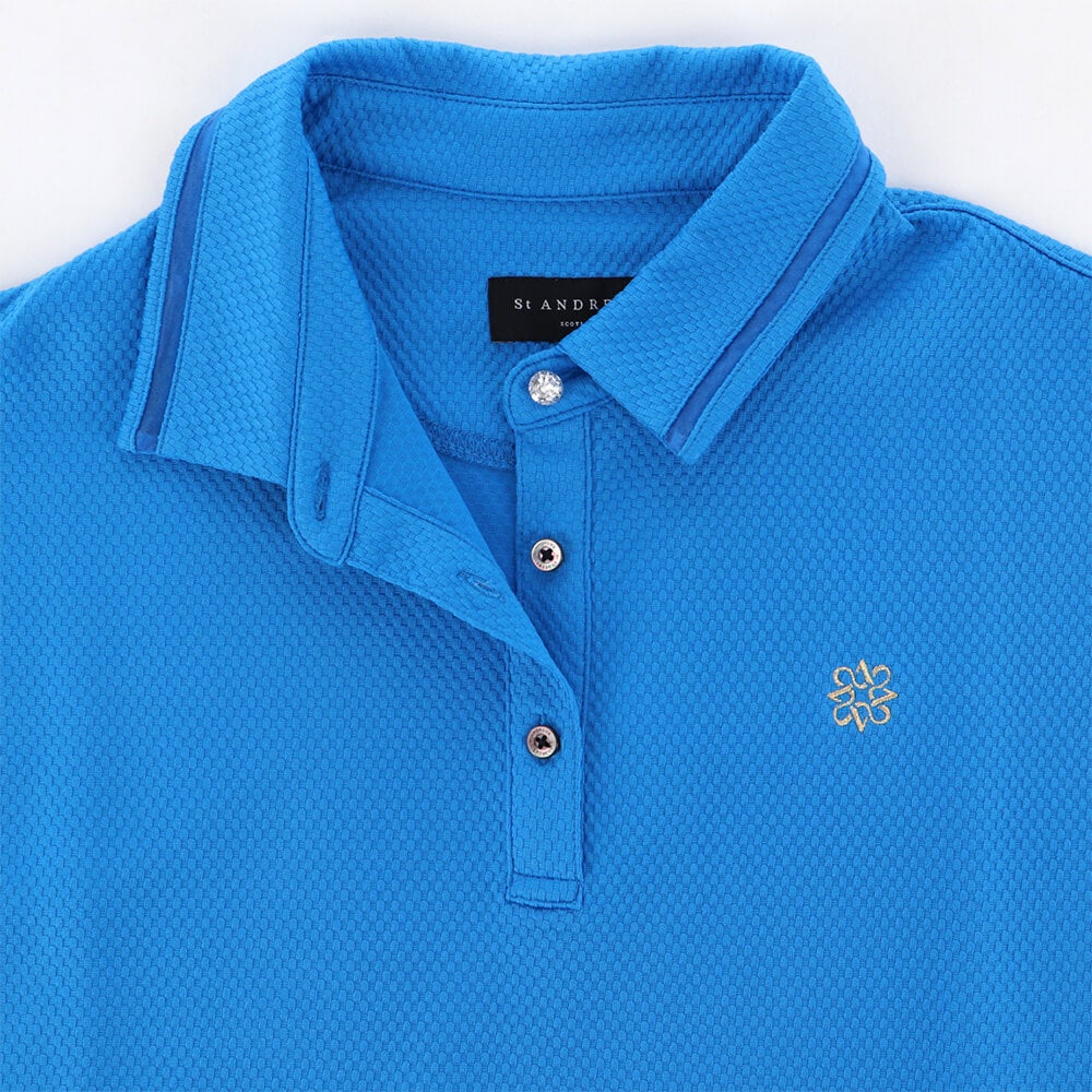 セントアンドリュース StANDREWS　レディース デルタ格子ジャガード 半袖 ポロシャツ 043-5160552　2025年モデル 詳細8