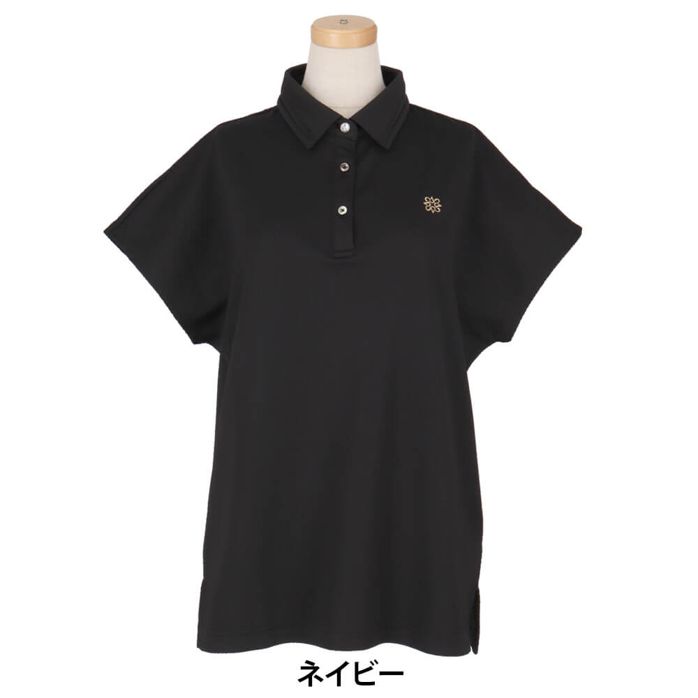 セントアンドリュース StANDREWS　レディース デルタ格子ジャガード 半袖 ポロシャツ 043-5160552　2025年モデル 詳細12