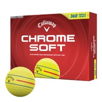 キャロウェイ　クロム ソフト 360°トリプルトラック 2026年モデル　ゴルフボール　1ダース（12球入り） イエロー