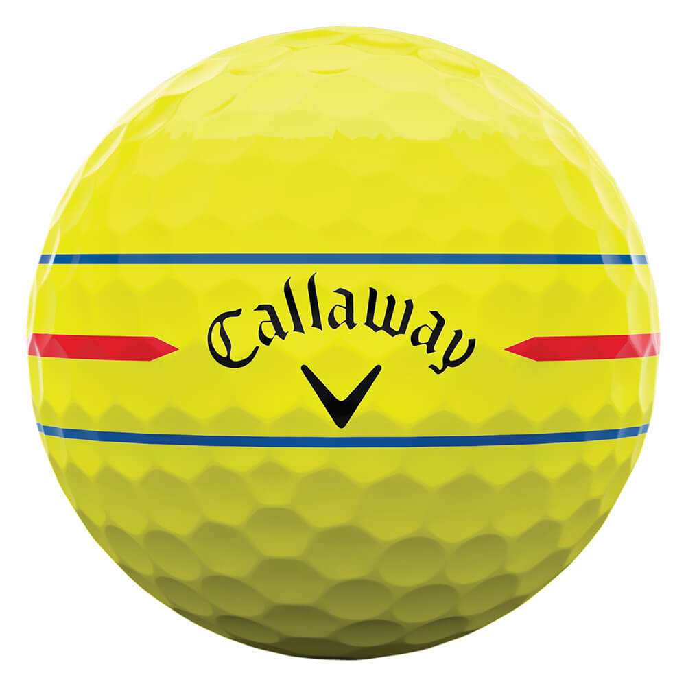 キャロウェイ　クロム ソフト 360°トリプルトラック 2026年モデル　ゴルフボール　1ダース（12球入り） イエロー 360-TRIPLE-TRACK 詳細3