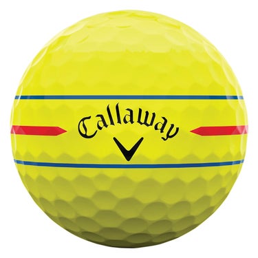キャロウェイ　クロム ソフト 360°トリプルトラック 2026年モデル　ゴルフボール　1ダース（12球入り） イエロー 360-TRIPLE-TRACK 詳細3