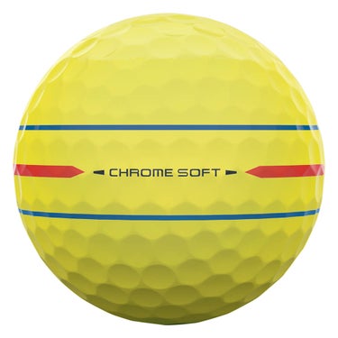 キャロウェイ　クロム ソフト 360°トリプルトラック 2026年モデル　ゴルフボール　1ダース（12球入り） イエロー 360-TRIPLE-TRACK 詳細4