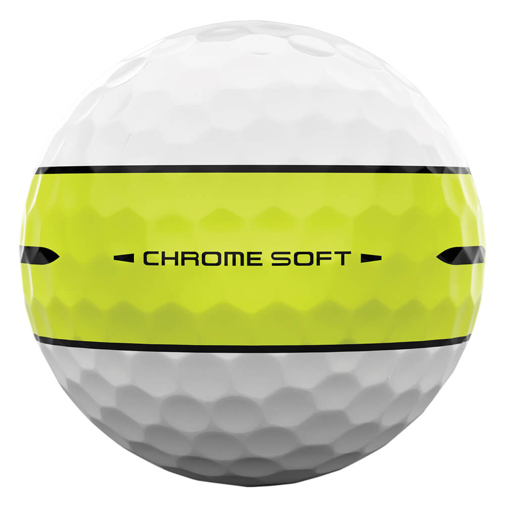 キャロウェイ　クロム ソフト 360° ストライプ 2026年モデル　ゴルフボール　1ダース（12球入り） イエロー 360イエローストライプ 詳細4