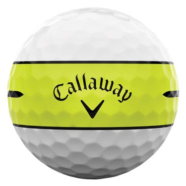 キャロウェイ　クロム ツアー 360° ストライプ 2026年モデル　ゴルフボール　1ダース（12球入り） イエロー 360イエローストライプ 詳細3