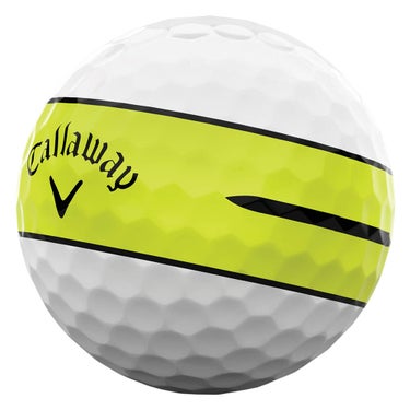 キャロウェイ　クロム ツアーX 360° ストライプ 2026年モデル　ゴルフボール　1ダース（12球入り） イエロー 360イエローストライプ 詳細2