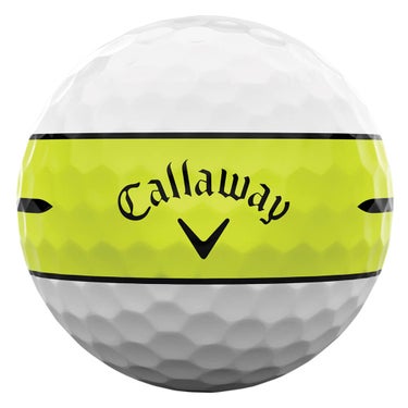 キャロウェイ　クロム ツアーX 360° ストライプ 2026年モデル　ゴルフボール　1ダース（12球入り） イエロー 360イエローストライプ 詳細3