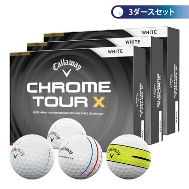 キャロウェイ　クロム ツアーX 2026年モデル　ゴルフボール　3ダースセット （12球入り×3箱） 詳細1