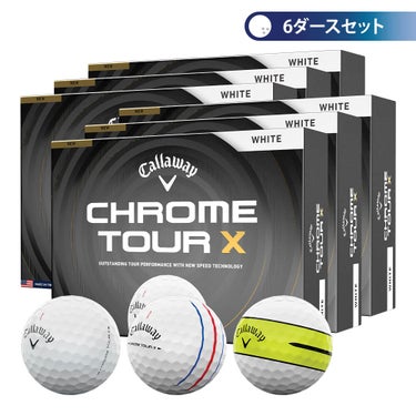 キャロウェイ　クロム ツアーX 2026年モデル　ゴルフボール　6ダースセット （12球入り×6箱） 詳細1