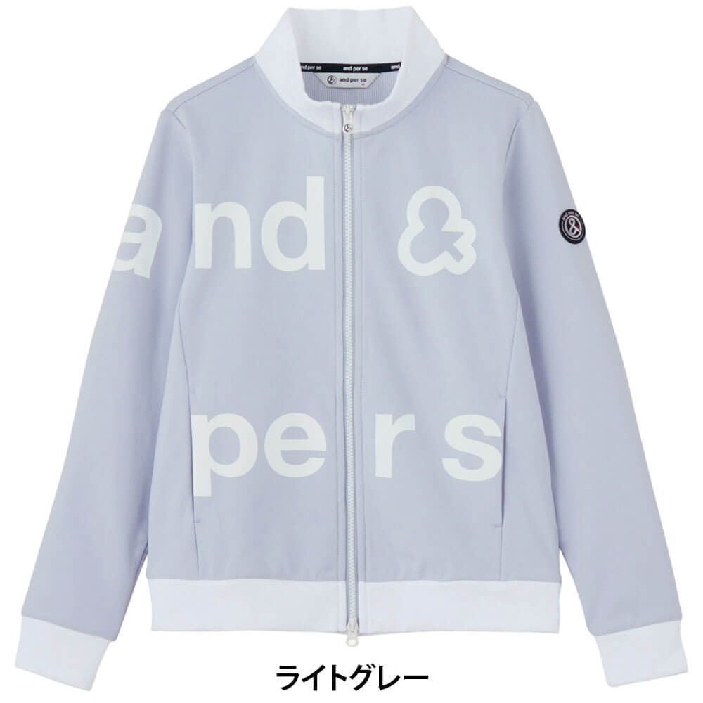 アンパスィ and per se　レディース ショットスムーザー スウェット 長袖 ブルゾン AFS6906J1　2026年モデル 詳細3