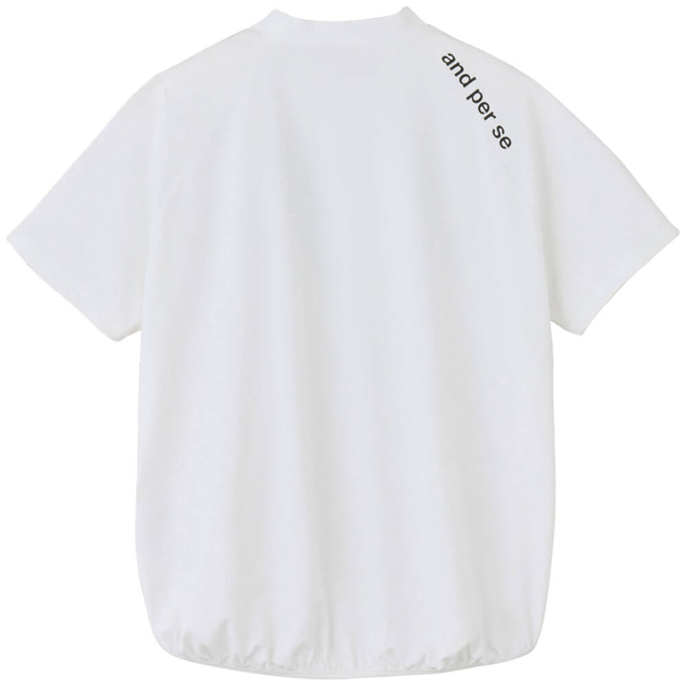 アンパスィ and per se　レディース リファインドライ FIBO 半袖 モックネック シャツ AFS9536V5　2026年モデル 詳細3