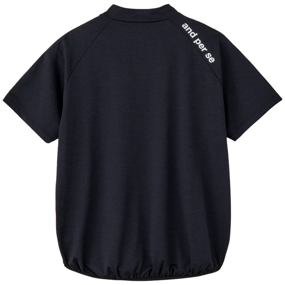 アンパスィ and per se　レディース リファインドライ FIBO 半袖 モックネック シャツ AFS9536V5　2026年モデル 詳細5