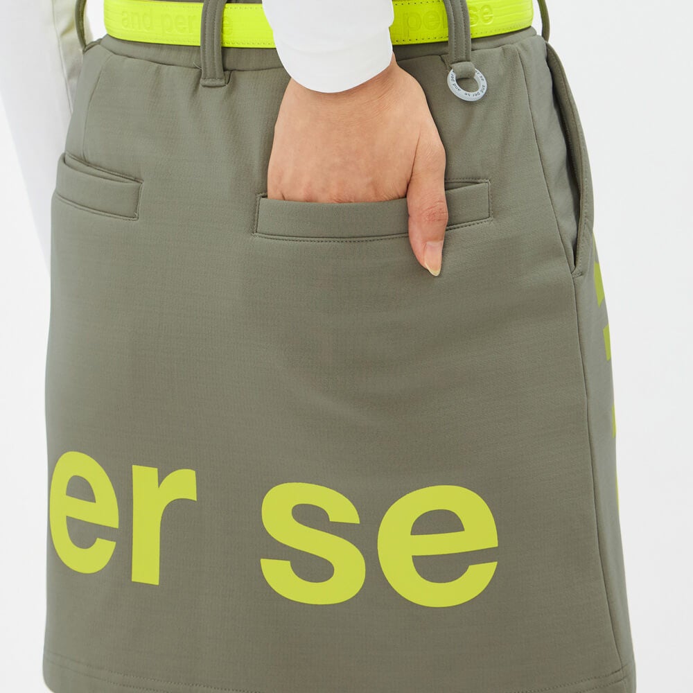 アンパスィ and per se　レディース ショットスムーザー スウェット スカート AFS4006J1　2026年モデル 詳細12