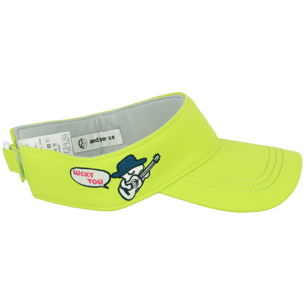 アンパスィ and per se　レディース バイザー AFS8726 63 ライム　2026年モデル ライム 詳細2