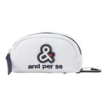 アンパスィ and per se　ボールポーチ AUS7026 10 ホワイト　2026年モデル