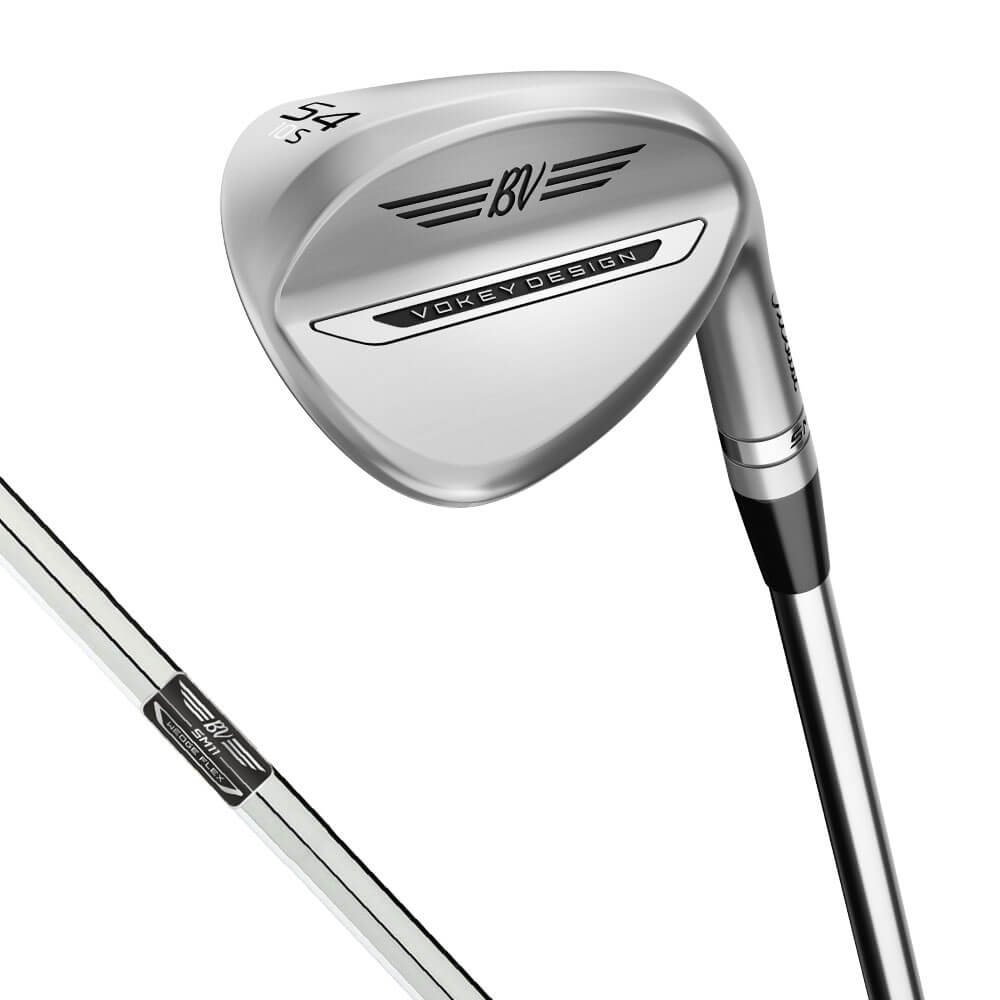 ボーケイデザイン VOKEY SM11 スピンミルド11 ツアークローム仕上げ ウェッジ 46～56°　ダイナミックゴールド スチールシャフト 詳細1